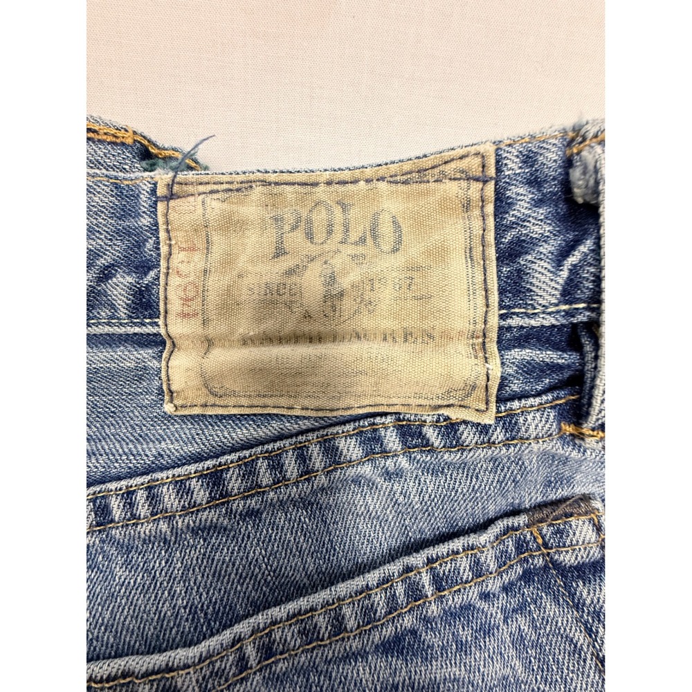 Polo Ralph Lauren Classic 867 Jeans 33x30 straight leg Warren Distressed Denim